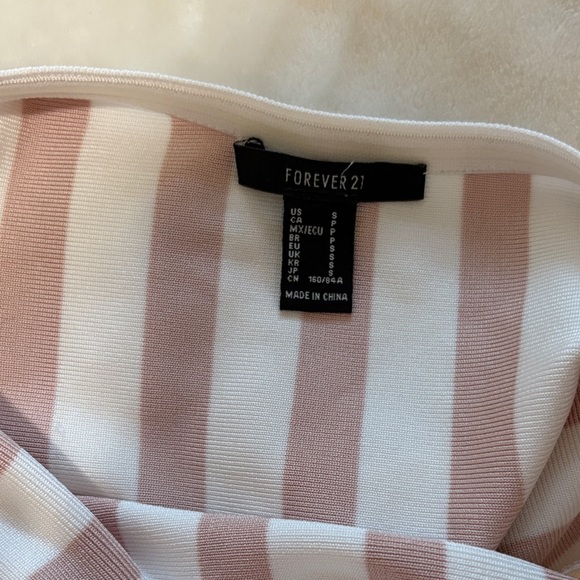 Abercrombie & Fitch Striped Bodysuit - Cream and Tan - Picture 5 of 5